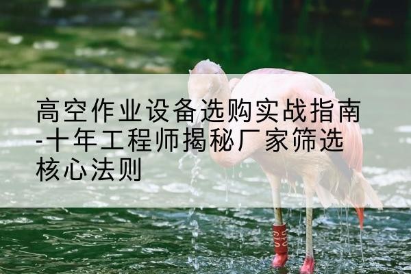 河口剪叉式升降机厂家-高空作业设备选购实战指南-十年工程师揭秘厂家筛选核心法则